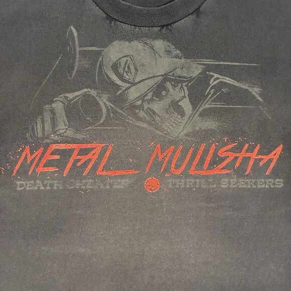 Metal Mulisha T-Shirt Men’s XL Black Death Thrill Seekers Skull Graphic Moto - Picture 2 of 6